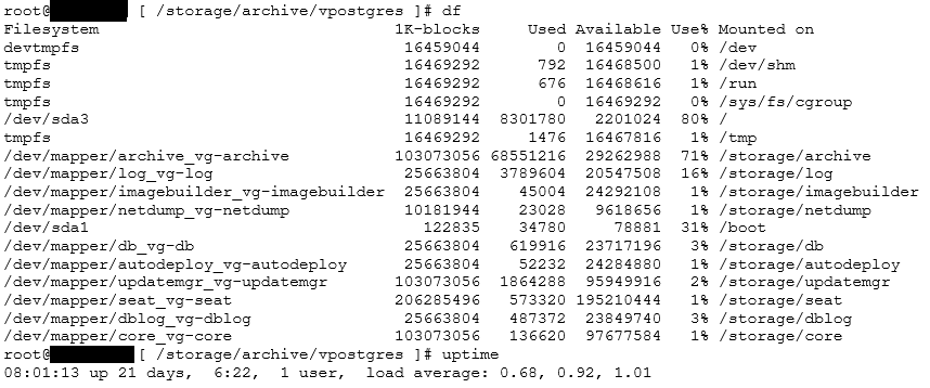 2020-08-04 1438 VC running out of space on root partition amount used.png